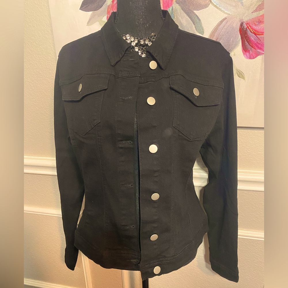 Black Jean Jacket || Size XXL (14)